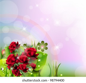 Rose Floral Background