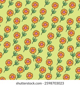 Rose floral seamless pattern design art work.