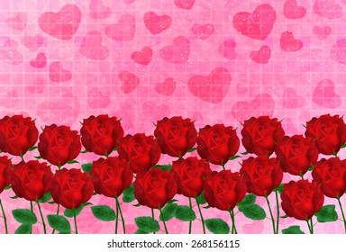  Rose flower background