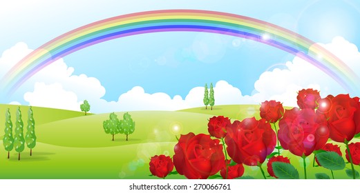 Rose flower background