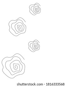 Ilustración vectorial del fondo de la flor rosa