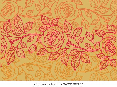 Rose Flower Batik Motif, a very distinctive Indonesian batik motif