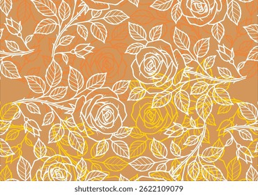 Rose Flower Batik Motif, a very distinctive Indonesian batik motif