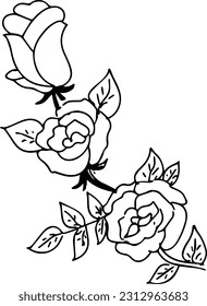 rose flower black and white flower images