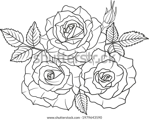 Rose Flower Clipart Rose Flower Logo Stock Vector (Royalty Free ...