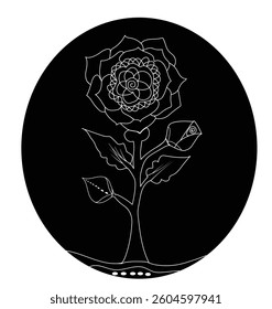 Rose flower design graphics. So you can choose the vector design according to your needs