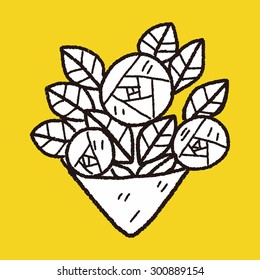 rose flower doodle
