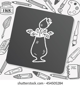 rose flower doodle