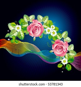 Rose flower fantasy