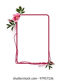 rose flower frame
