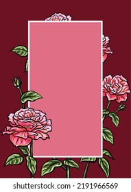 Vektorgrafik der Rosenblume