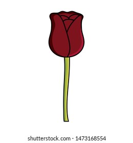 rose flower garden nature icon