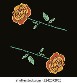 Ilustración vectorial de flor rosa