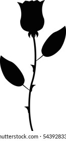 Rose flower icon