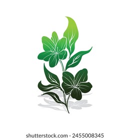Rose Flower Icon In Flat Design