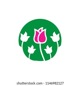 rose flower icon logo
