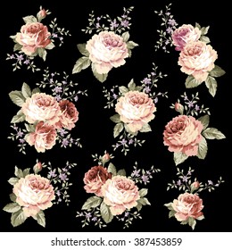 Rose flower illustration