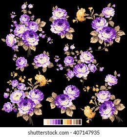 Rose flower illustration,