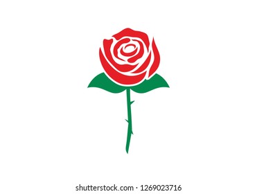 Rose Flower Logo