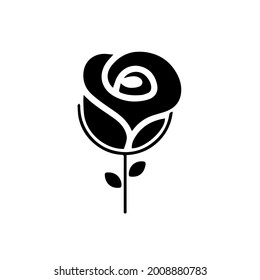 Rose Flower Logo Blossom Beauty Logo Line Art Logo Inspiration Vector