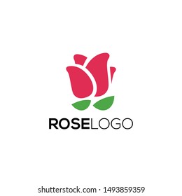 Rose Flower Logo Design Vector