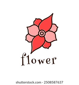 Rose flower logo. Simple and elegant logo