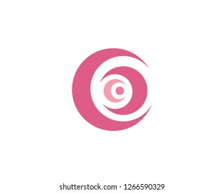 Rose flower Logo Template