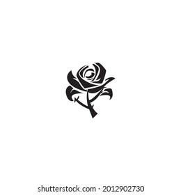 Rose flower Logo Template icon vector illustration design
