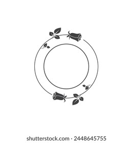 Rose flower Logo Template vector icon illustration
