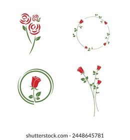 Ilustración del icono del Vector de la Plantilla del logotipo