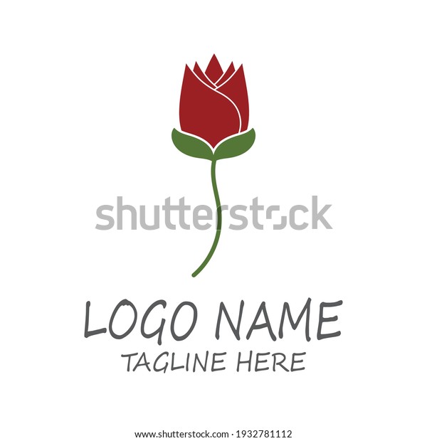 Rose Flower Logo Template Vector Illustration Stock Vector Royalty Free 1932781112 Shutterstock 7607