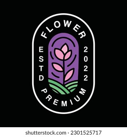 Diseño de vectores con logotipo de flores de rosa para boutique y cosmética o spa