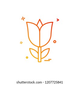 rose flower love icon vector design