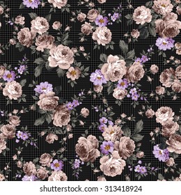 Rose flower pattern