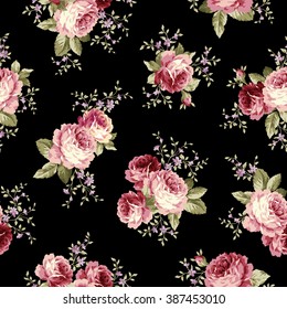 Rose flower pattern