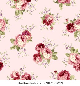 Rose flower pattern