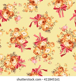 Rose flower pattern