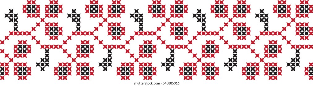 rose flower pattern embroidered cross-stitch pattern