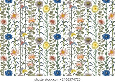 rose flower  pattern on a white background 