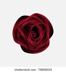 Rose flower. Realistic image. An element for design of accessories, ornaments and jewelry. The sketch for a tattoo, for a print.Color Vector illustration of EPS8.