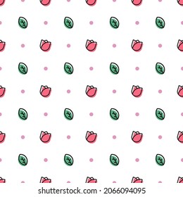 rose flower seamless pattern vector