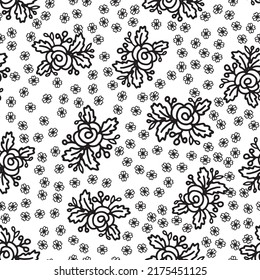 Rose flower simple pattern for background and textile design