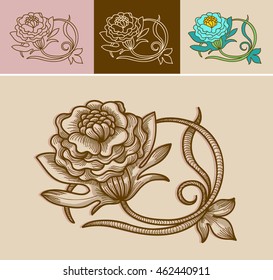 Rose Flower Tattoo Set