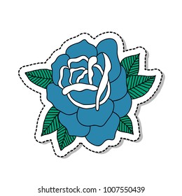 rose flower traditional tattoo flash