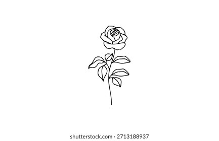 Diseño de Vector de árbol de flores de rosa