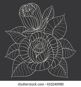 rose flower vector