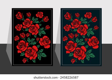 Rose Flower Vector Background Image