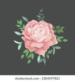 Rose flower vector design for multipurpose design