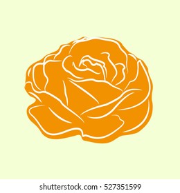 rose, flower, vector icon, eps10