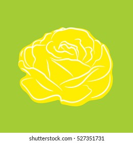 rose, flower, vector icon, eps10